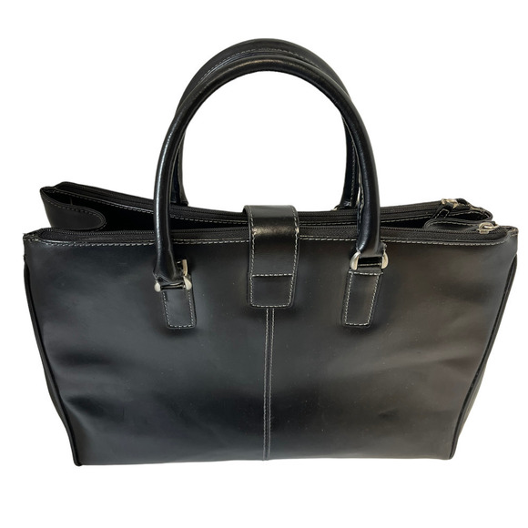 Franklin Covey Briefcase Black Laptop IPad vegan - Picture 2 of 6